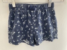 TCP Kid Girls Allover Floral 100 Cotton Elastic Waist Pull On Shorts Navy M 7/8