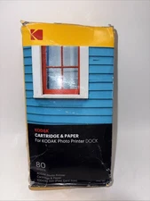 Kodak Cartridge And Paper for Kodak Photo  Printer PHC-80 80 Sheets  DAMAGED BOX