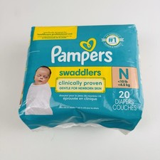 Pampers Swaddlers Diapers Size N 20 Count Pack