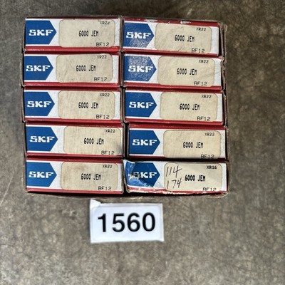 Lot Of 10 NIB SKF 6000 JEM- RADIAL BALL BEARING