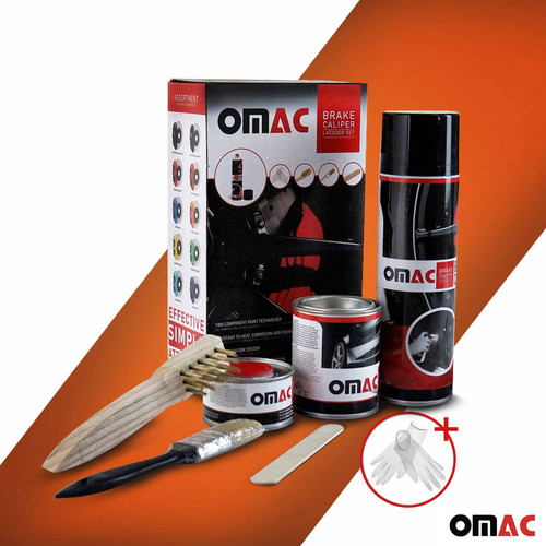 OMAC Brake Caliper Epoxy Based Car Paint Kit Arizona Orange Glossy High-Temp - Picture 4 of 7
