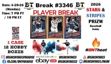 ANDERSON KAUFMANN 2026 Stars & Stripes Prizm Baseball Hobby CASE Break #3346
