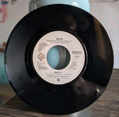 ''DEVO'' 7'' Vinyl Single Rare 1980s New Wave ''Whip It''