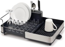 Joseph Joseph Extendable Dish Drying Rack with Dual Parts - Stainless Steel, Non