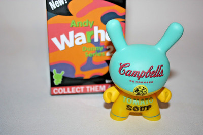KIDROBOT DUNNY 2017 ANDY WARHOL SERIES 2 CAMPBELL'S SOUP CAN DESIGNER ART TOY