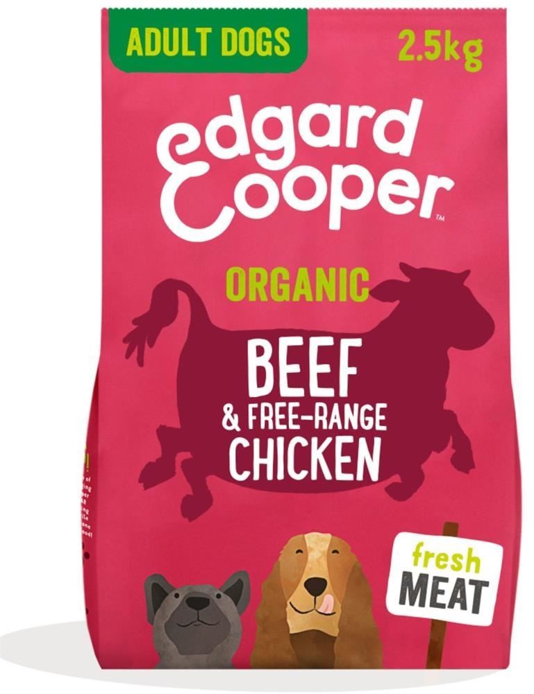 Edgard Cooper Organic Beef Chicken Beetroot Coconut Kale for Dogs 5kg - 2 Pack