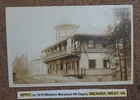 RPPC ca 1910 Western Maryland RR Depot, WEAVER, WEST. VA. Postcard REAL PHOTO