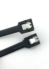 SATA Hard Drive Data Cable Serial ATA 6Gbps Straight Locking Clip 19.5" NEW