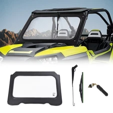 Glass Windshield W/ Manual Wiper For 2014-2018 Polaris RZR XP 1000/ 900 S Trail