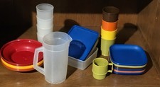 Vintage Tupperware Mini-Serve-It Children s Play Picnic Set 1970's USA 22 Pieces