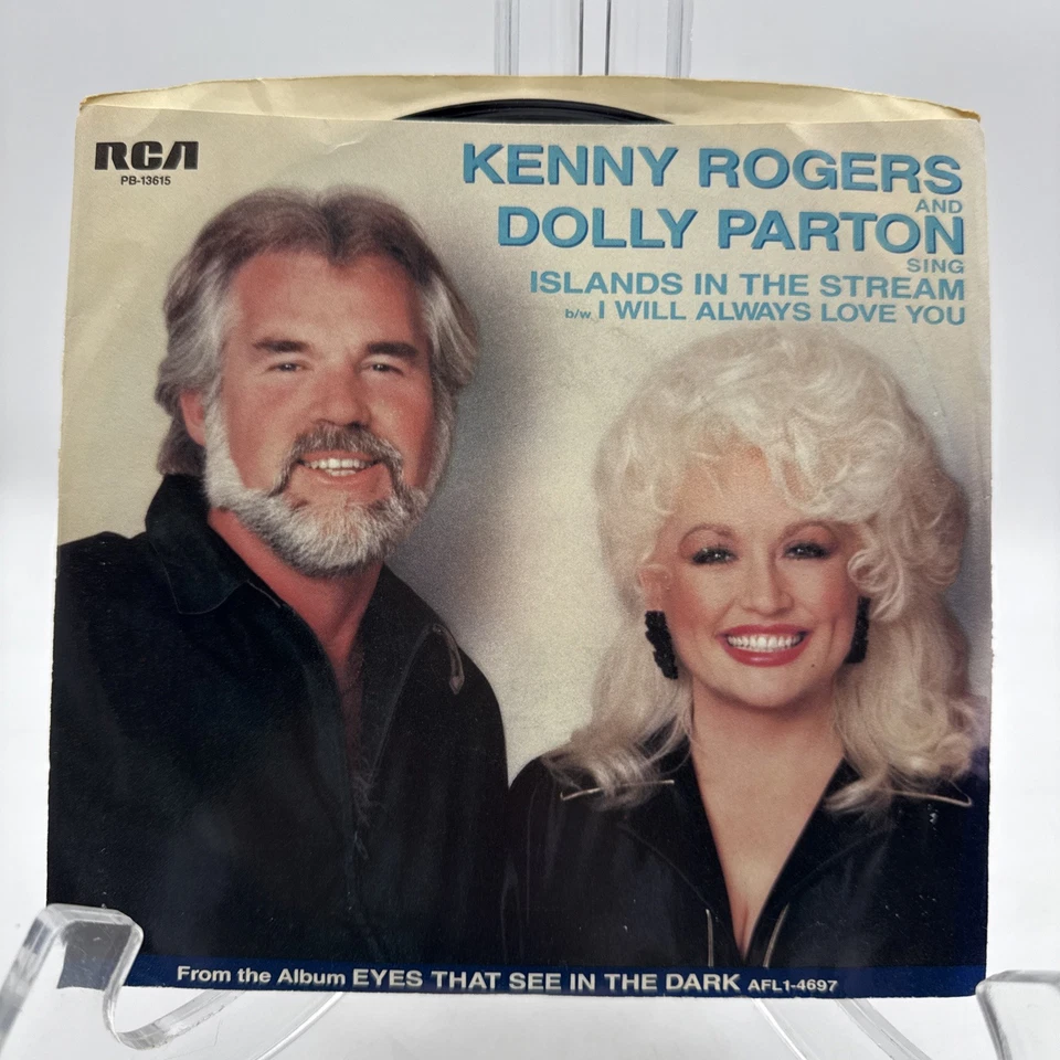 KENNY ROGERS DUET DOLLY PARTON Islands In The Stream RCA PB-13615 VG+ 45 1983 7" - Image 4 of 4