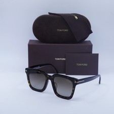 Tom Ford FT0690-F 52H Dark Havana/Green Gradient Polarized 53-20-145 Sunglass...