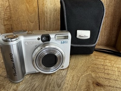 Canon PowerShot A610   CCD Kamera   Y2K Vintage Digital Look