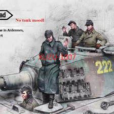 1/35 Resin Figures Model WWII German Tank Crew 4 Soldiers Unpainted Unassembled