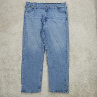 Wrangler Five Star Premium Relaxed Fit Jeans Herren 40x30 Blau Denim Straight Leg