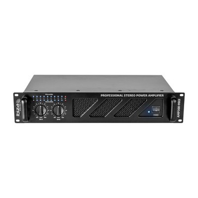IBIZA AMP800-MKII PA VERSTÄRKER 2x600W ENDSTUFE EVENT KONZERT KARAOKE DJ VORTRAG