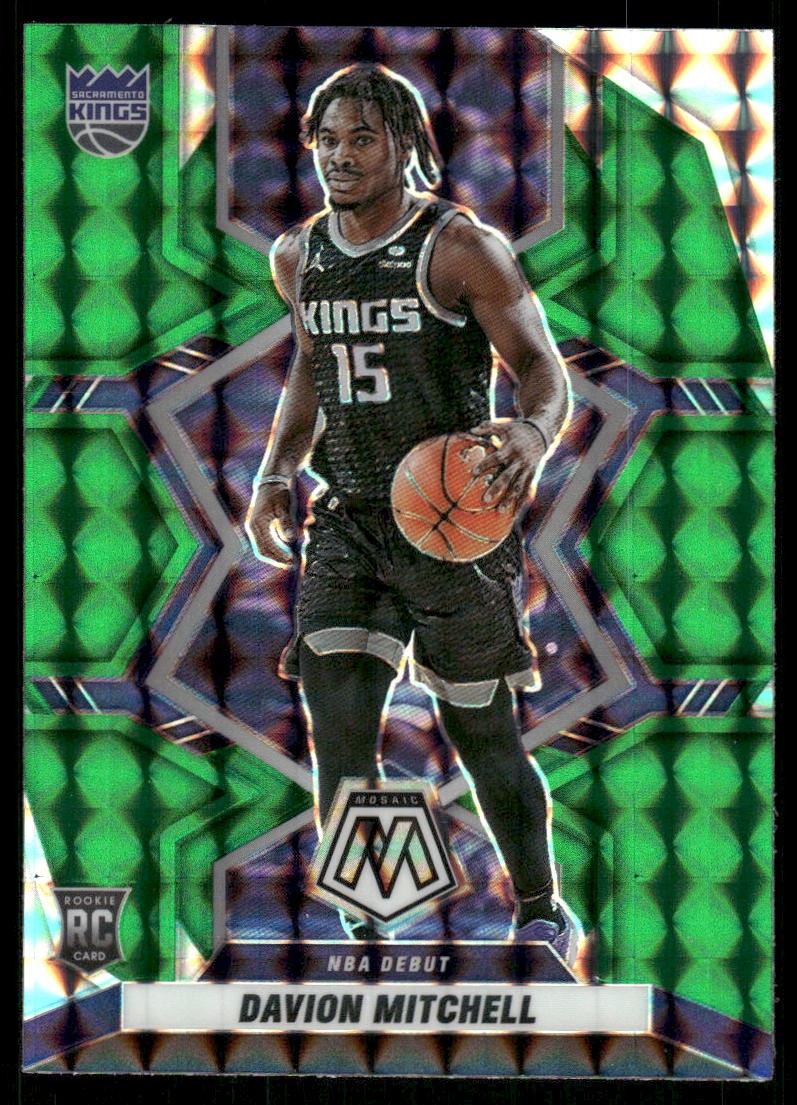 2021-22 Panini Mosaic #269 Davion Mitchell Green
