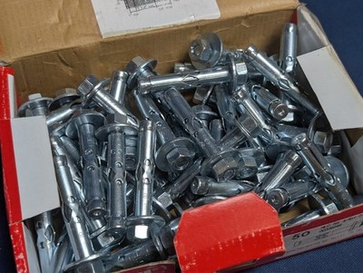 NEW 50 Piece Box Hilti 336246 Sleeve anchor HLC-HX 3/8'' x 1-7/8'' anchor systems 
