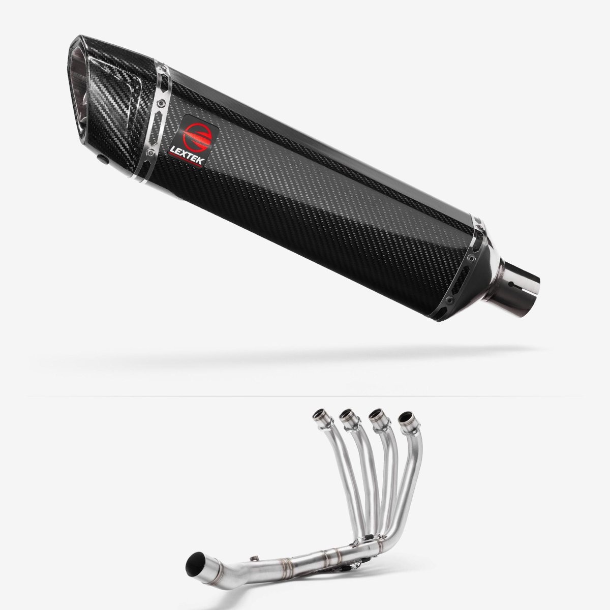Lextek Carbon Fibre SP7C 400mm Exhaust System for Honda CBR650F/CB650F (14-18)