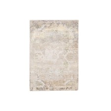 3'x5' Hand Knotted Beige Modern Wool And Silk Oriental Rug R62431