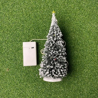 Lemax 2010 Sparkling Winter Brush Artificial Christmas Tree Large 9'' Tall