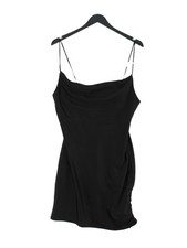 Topshop Slip Midi Dress UK10 in Black