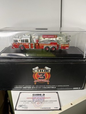 Code 3 FDNY TOWER LADDER 46 MARAUDER II AERIALSCOPE RARE HOLY GRAIL