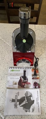 Yonanas Elite Frozen Treat Maker with Recipes Model 988-red UPC 855073008480 EBS