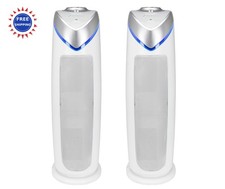 22 Air Purifier with HEPA 13 Filter AC4825W2PK UV-C GermGuardian Removes 99.97%