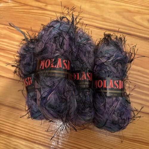 SR Kertzer Molash the collection lot of 6 eyelash mult color mohair/poly/nylon