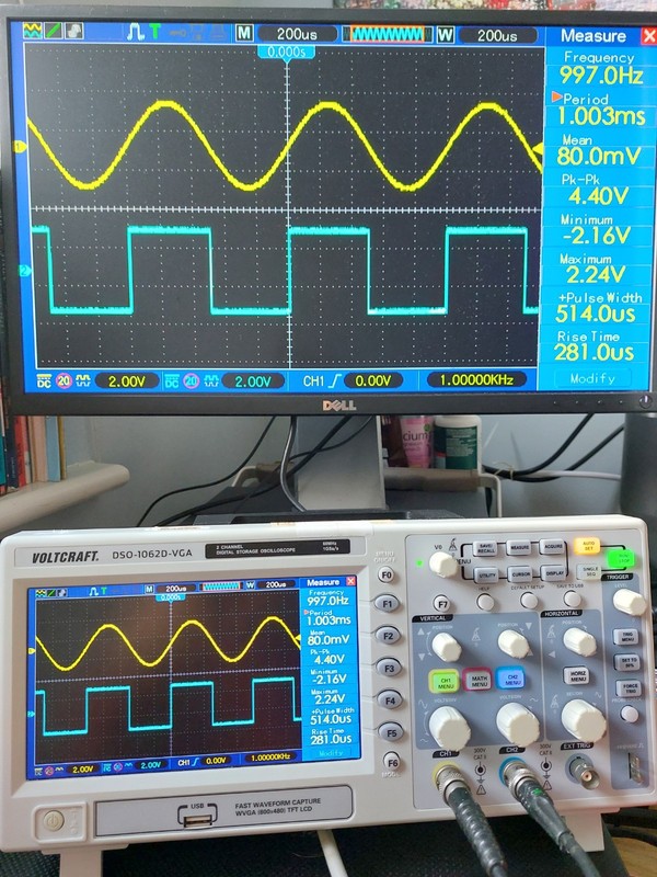 Voltcraft Digital Oscilloscope DSO-1062D-VGA, 2ch 60MHZ 1Gs/s