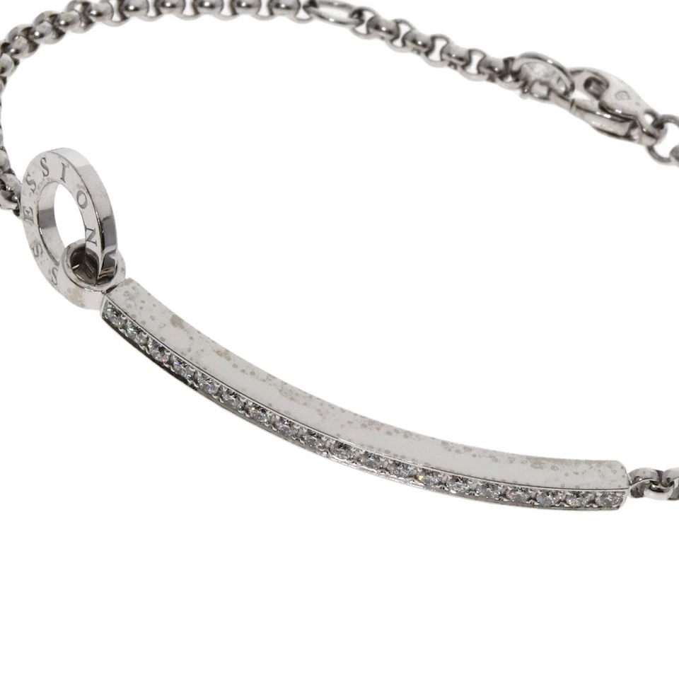 Brazalete de diamantes PIAGET posesión oro blanco K18 damas [usado] Foto 2 de 4