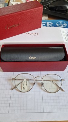 Cartier Brille Panto Silber Unisex OVP Mit ETUI