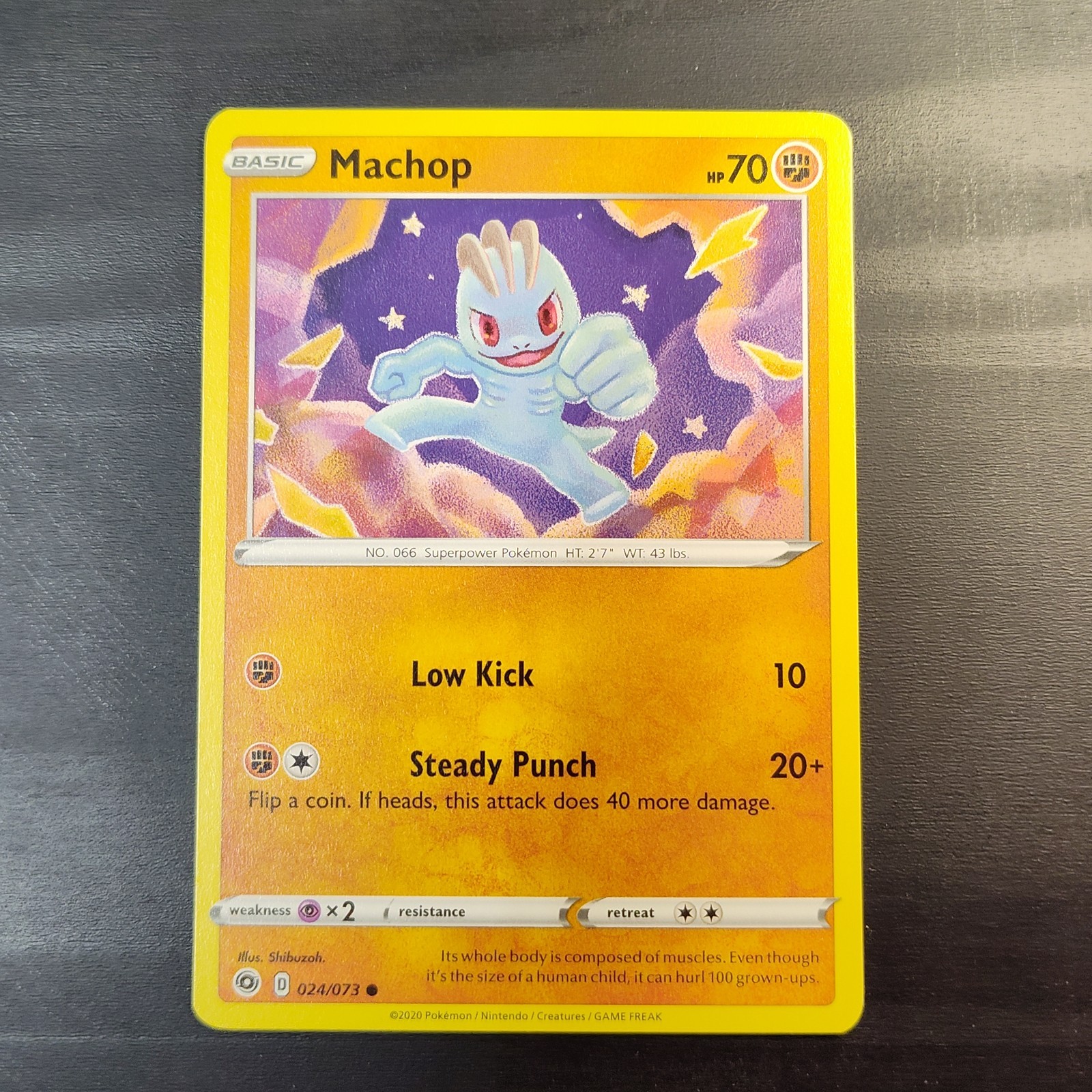 Machop, 024/073 : Common - Pokemon TCG Card
