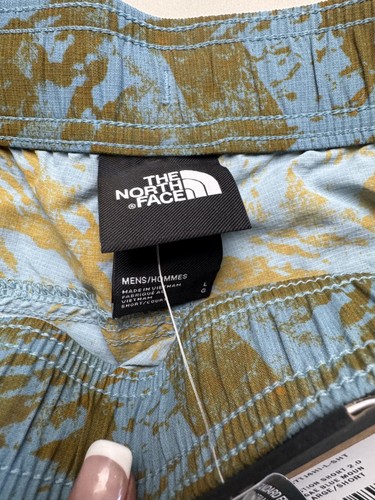 North Face Exploration Shorts Mens Large Blue Mount Camo Swim Trunks Drawstring - Picture 4 of 9