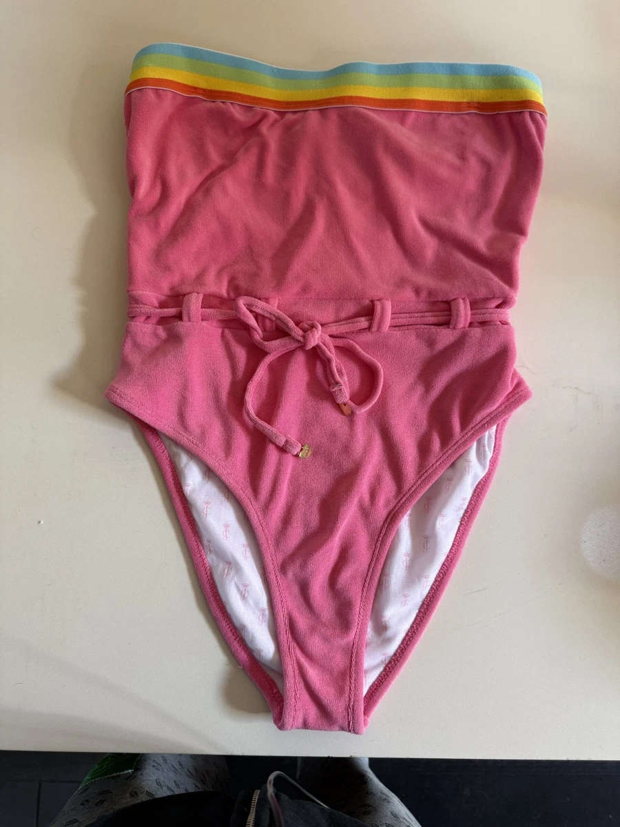 【アメリカ限定】JuicyCouture レディース水着 ビキニセット 黒 M 25+ Juicy Couture Black One Piece Swimwear for Women for sale
