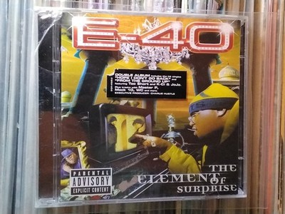 ORIGINAL E40 ELEMENT OF SURPRISE CD USA HYPE STICKER STILL SEALED RAP HIP HOP