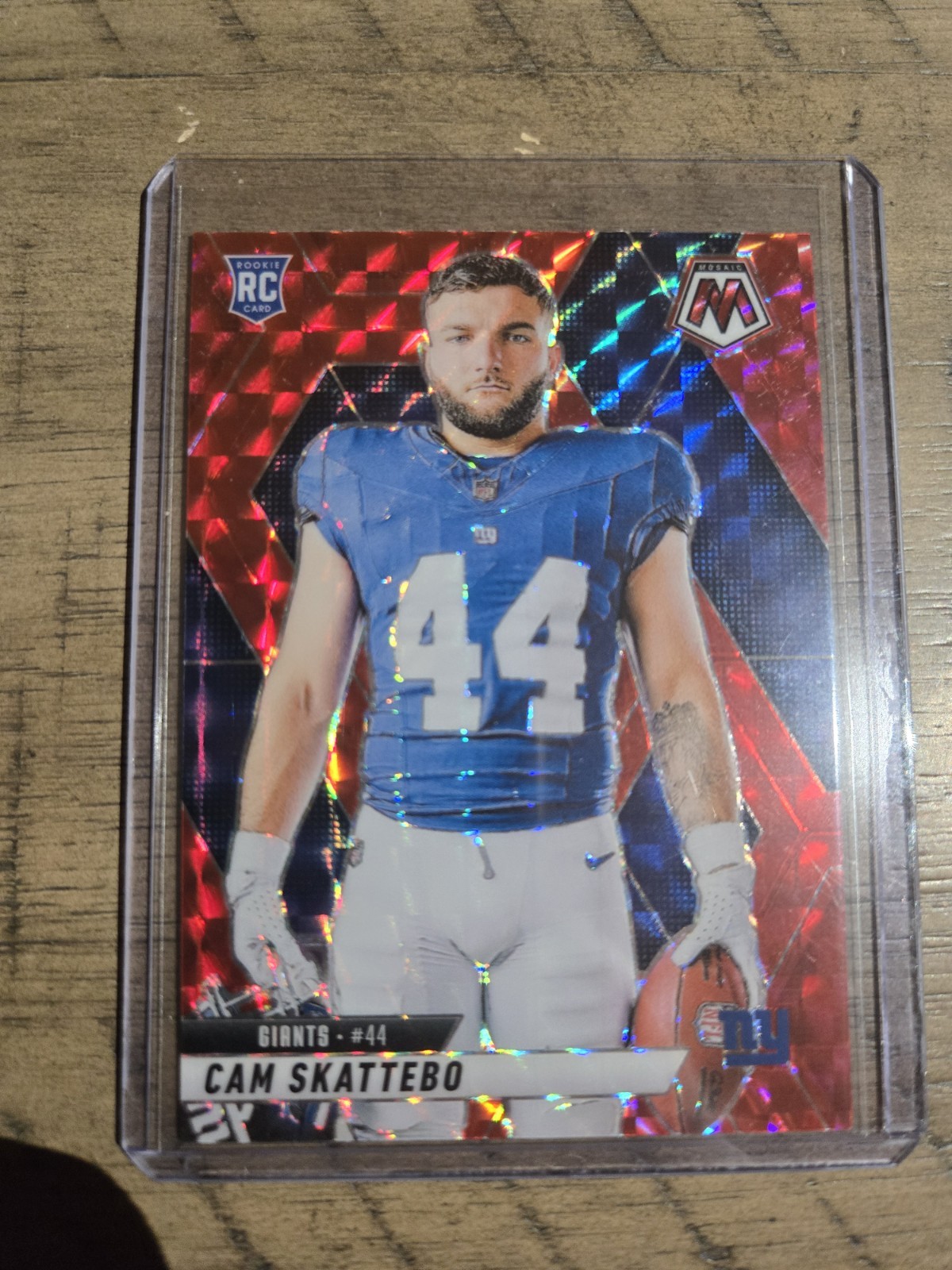 Cam Skattebo 2025 Panini Mosaic Red #271 RC