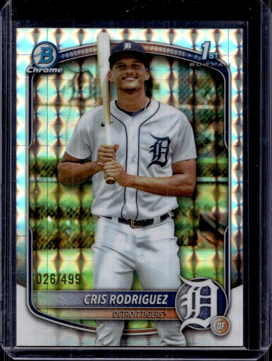Cris Rodriguez 2025 Bowman Chrome #BCP-250 Geometric Refractor /499
