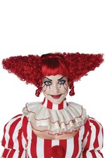 Creepy Clown Circus Adult Wig Red 