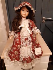 Vintage 22” Leonardo Collection Porcelain Doll "Allison" Boxed with Tag