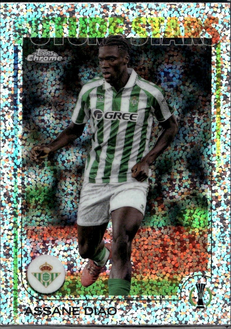 2024 Topps Chrome UEFA Club Competitions Assane Diao #188 Speckle Refractor