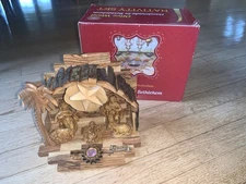 Nativity Figure Bethlehem made from Olive Wood Handmade  Christmas Musical