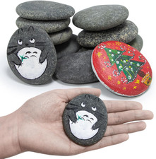 Rocks for Painting 10 Pcs 2.7-4 Large River Rock for Paint Natural Flat Smoot