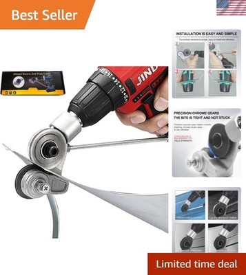 Metal Nibbler Drill Attachment - Electric Drill Shears Attachment Cutter Nibb...
