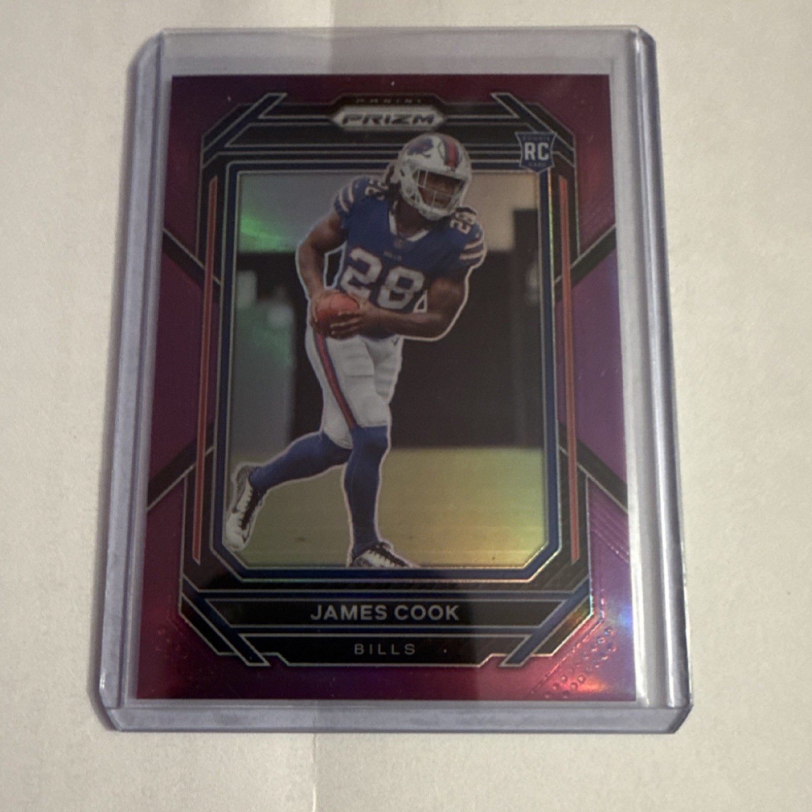 Panini 2022 Prizm James Cook #319 Purple Prizm /125 Rookie Buffalo Bills NFL
