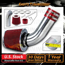 Short Ram Air Intake Kit + RED Filter for 98-00 C230 C280 2.3L 2.8L L4 V6