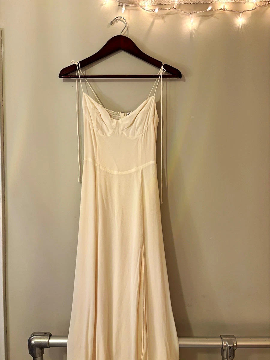 reformation ivory silk dress Dresses for Women for sale Number