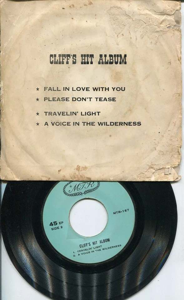 CLIFF'S HIT ALBUM/ "FALL IN LOVE WITH YOU" THAI THAILAND EP 7" 45RPM - Image 3 of 3