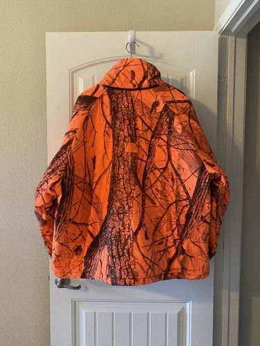 Vintage Duxbak Hunting Coat Men’s 2XL Orange Realtree Camo Clean EUC No Hood - Picture 2 of 10